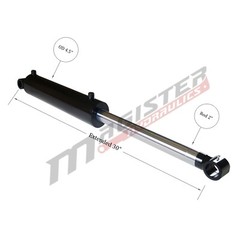 Hydraulic Cylinder Welded Double Acting 4″ Bore 10″ Stroke Cross Tube 4×10 NEW