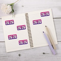 500Pcs 2026 Year Stickers, 3/4X1-1/2 Inch File Folder Labels 26 Year Colored Sel