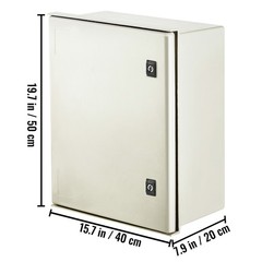 Uimoso Fiberglass Electrical Enclosure Box 19.7×15.7×7.9 in Wall Mount