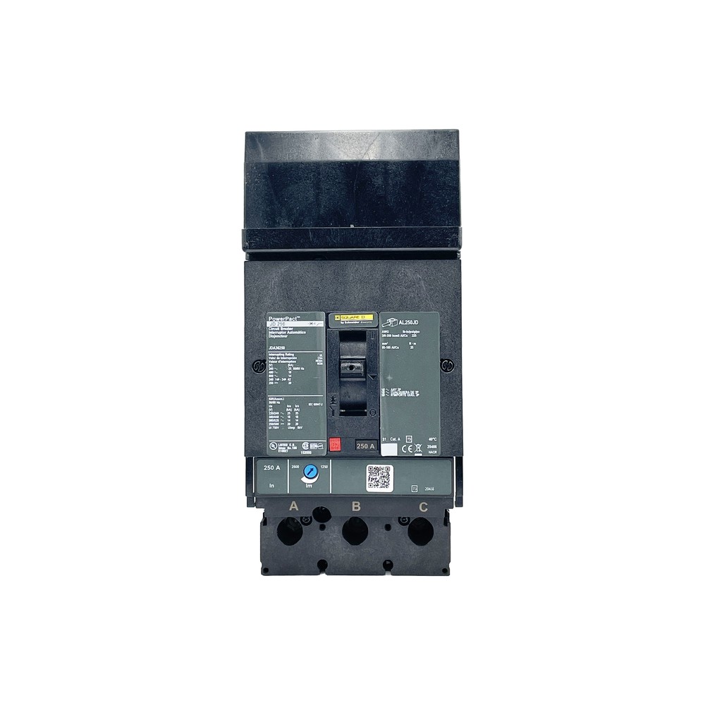 NIB – Square D – JDA36250 – Molded Case Circuit Breaker – 250A, 3-Phases, 600V