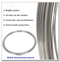 304 Stainless steel bright wire single hard steel 0.8mm,1mm,1.5mm,2mm,3mm