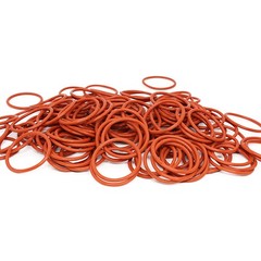 1mm Cross Section O Rings VMQ Silicone Food Grade 3mm-44mm ID (+200℃ / -35℃)