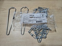 Lithonia Lighting HC36 Shop Light Fixture Hanging Chain & Hook Set, 36″