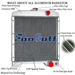 3 CORE Radiator Fit Case IH Backhoe 580K 580K-1 580K-111 SUPER K660 4390 4390T