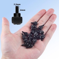 20x Computer Case Thumb Screws,6-32×6 M3.5 PC 20PCS #6-32 screws, Black