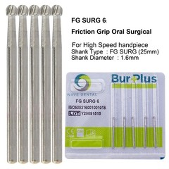 Wave Dental Surgical Bur Round Long 25mm Carbide Bur Friction Grip FG High Speed