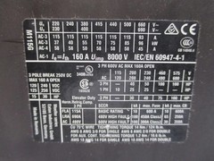 EATON DILM115(RAC240) XTCE115G00B 190-240V 160A NSMP