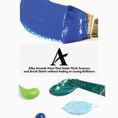 Academy Professional Acrylic Paint Set of 5 90ml Green Colors – Metal Tubes -…