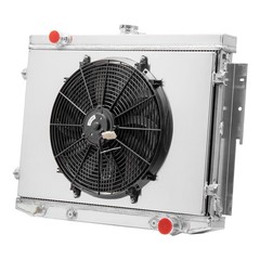 4 Row Radiator & Shroud Fan 1973-1974 Dodge Charger Coronet Plymouth 7.2L V8