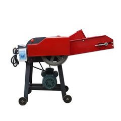 6 Blade Hay Cutter with Conveyor Belt Grass Grinder Corn Wheat 500-1000KG/H 220V