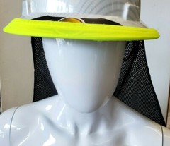 2 PC. FX SAFETY HARD HAT NECK SHIELD HELMET SUN SHADE HI VIS REFLECTIVE STRIPE