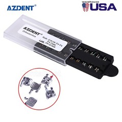 AZDENT Dental Orthodontic MIM Monoblock Bracket Braces Mini Roth 018 Hooks 3-4-5