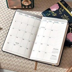 2024-2026 Monthly Pocket Planner – 3 Year Monthly Calendar with Leather Cover