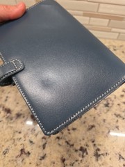 Filofax Holborn Personal Size Blue Deluxe Leather Ring Organizer / Planner