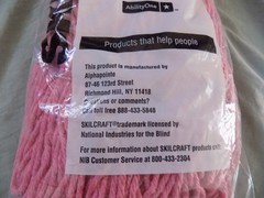 Skilcraft Inhibitor Anti-Microbial Mop Head 4 Ply Synthetic Yarn Looped End Mop
