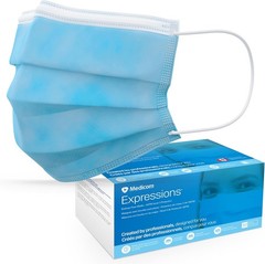 Blue Disposable Masks – 50 Count ASTM Level 3 Safety for Adults – Made in Canada
