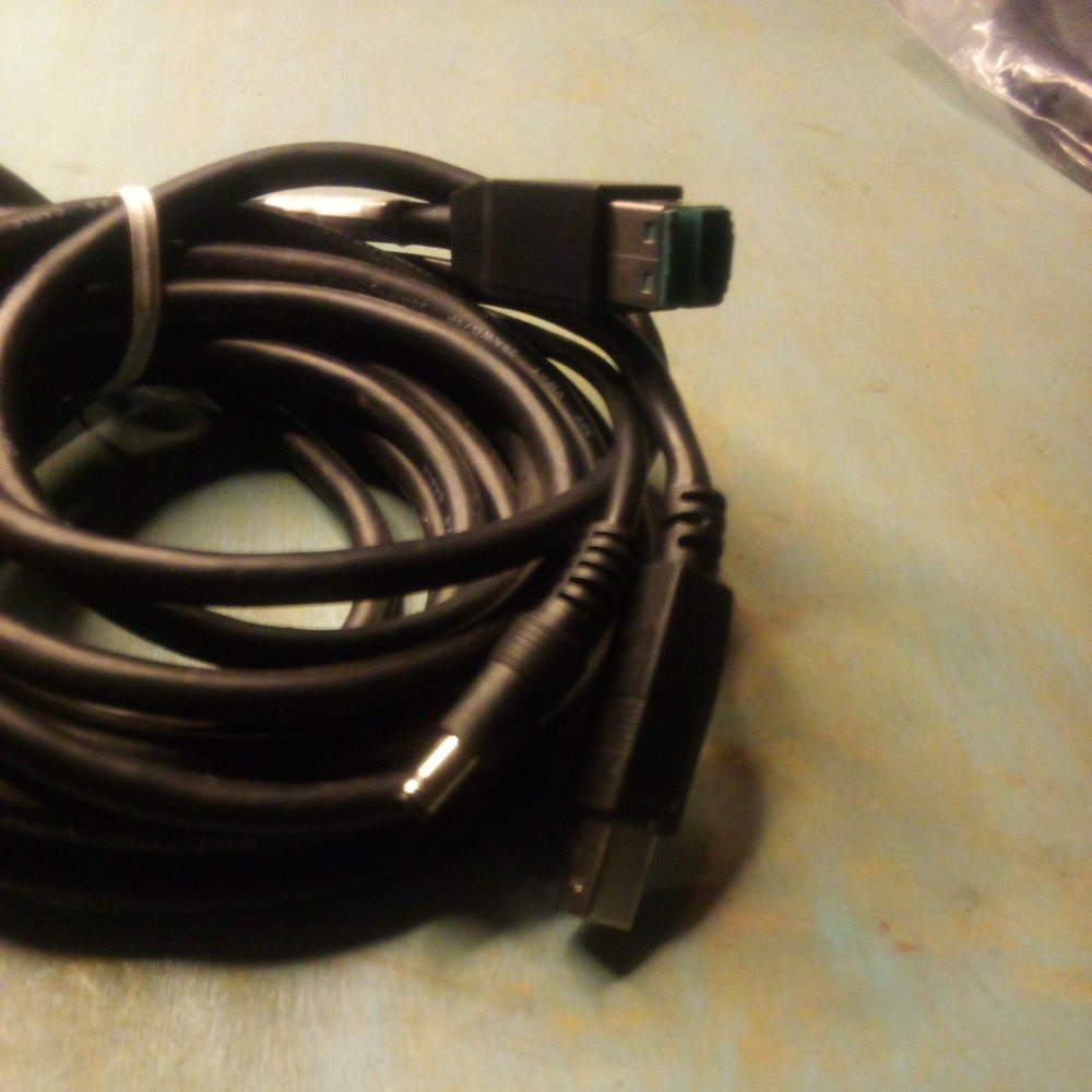 12V Powered USB to Y Cable DC and USB-B 3m, For POS Printer # 01750249768 NEW