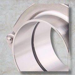 DENORD Stainless Steel Tri-Clamp (Tri-Clover Clamp) + 2 Pcs SUS304 Sanitary