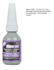 Vibra-TITE – 11110 111 Low Strength Removable Anaerobic Threadlocker,