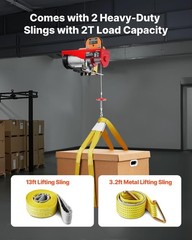 Compact 1150W Wireless Hoist for Efficient Lifting – 40ft Height for Factories