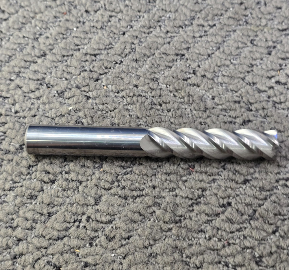 ACCUPRO 76491752: Corner Radius End Mill: 3/4″ Dia, 4 Flute, Solid Carbide