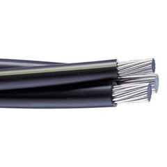 250′ Erskine 6-6-6 Triplex Aluminum URD Direct Burial Cable (70 Amp) 600V