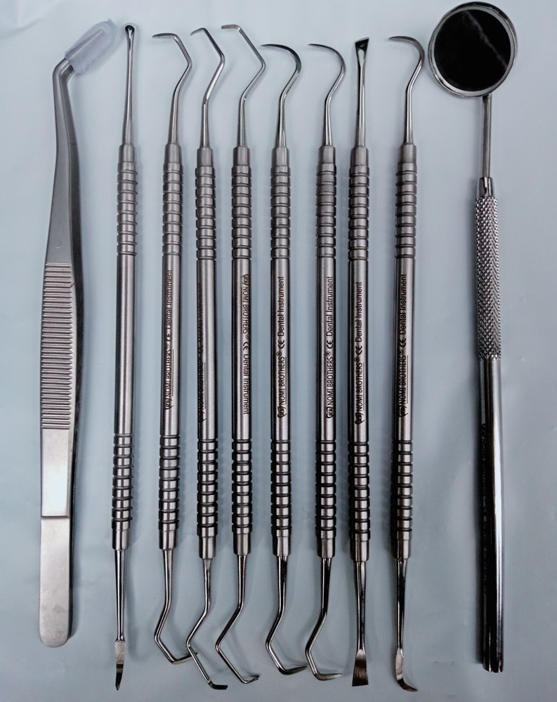 Dental Composite filling Carvers Restorative Double ended Instruments Set of 10