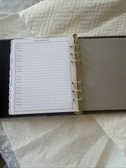 Hallmark Classic Address Book Faux Leather Ringbound Free Shipping