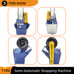 Semi-Automatic Pallet Strapping Machine 110V For PP Banding Tool Strapper