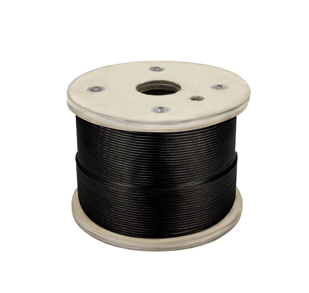 Stainless Steel Black Oxide Cable Wire Rope 1/8″x 500ft,316 , 1×19 Construction
