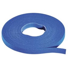 Rip-Tie W-75-1Rl-Bu Cable Tie Roll, 75 Ft L, Blue, Nylon, Polyethylene, 50 Lb