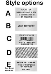 Custom Tamper Proof Stickers Customized Security Evident Warranty Seal/Labels
