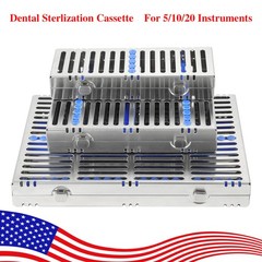 DENTAL AUTOCLAVE STERILIZATION CASSETTE RACK BOX TRAY FOR 5 10 20 INSTRUMENTS