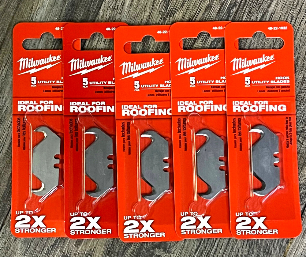 Milwaukee 48-22-1932 Hook replacement blade (5 in pack) 5 Packs – 25 Blades