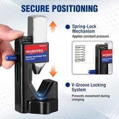 High-Strength Hammer Lug Crimper Tool for 8 to 3/0 AWG Cables – Effortless Cr…