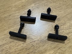 4pcs M6 x 25mm Male Thread Tee Wing Knobs Thumb Screw Clamping Knobs Easy Turn