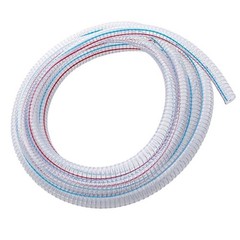 Reinforced PU Hose for Vacuum Cleaners 3/4 inch ID Steel Spiral Construction