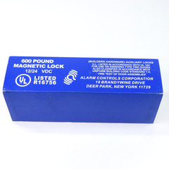 Alarm Controls Magnetic Lock 600 LB Pound 12/24 VDC R16756