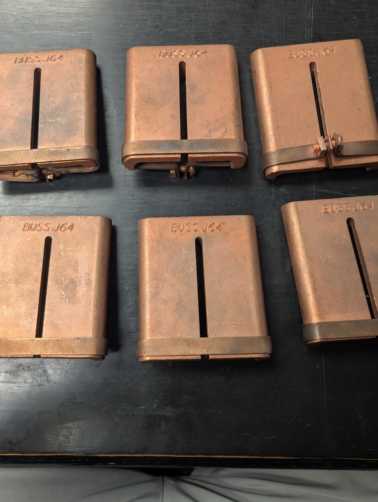Bussmann J-64 Class J Fuse Reducers 600A to 400A 600V Lot of 6 BUSS J64