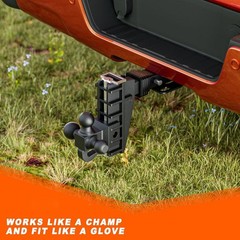 2″ Receiver 6″ Drop Hitch Adjustable Trailer Hitch 2-Ball /3-Ball 20000 LBS
