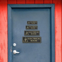 Standard Plus Electrical Room Wall or Door Sign | Workplace Safety Signage