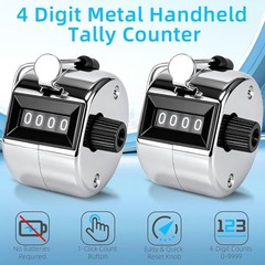 Hand Metal Tally Clicker Counter 4 Digit Nylon Clicker Counter Machine
