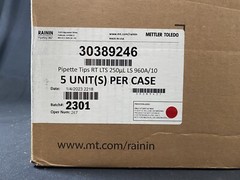 RAININ Pipette Tips Racked LTS LiteTouch 250μL Sterile 30389246 (4,800/cs)