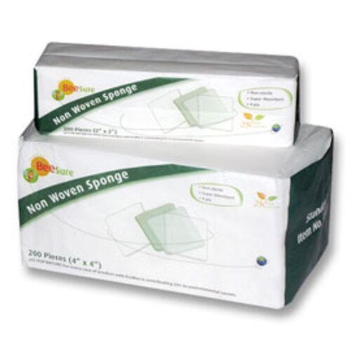 BeeSure Non-Woven Sponge NS 4×4 2000/Pk 4-ply