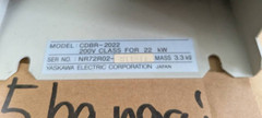 YASKAWA CDBR-2022 Braking Unit 200V 22kW US Free TAX From Actual Machine