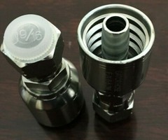“10 PK FJX-06-06 3/8″ Hydraulic Hose x 3/8” JIC Female Swivel Fitting 10643-6-6′