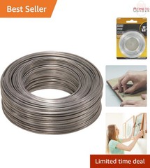 Steel Wire Rope Galvanized 20 Gauge 175ft Corrosion Resistant Holds 15lbs