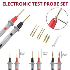 BINTA 28PCS Silicone Multimeter Leads Kit with Replaceable Gold-Plated Test Prob