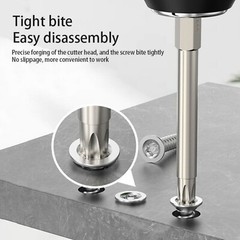 Torx Long Magnetic Impact Rated Screwdriver Drill Driver Bits T5-T40 PROFESSIONA