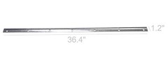 FixtureDisplays? 36.4 x 1.1″ Galvanized Plate Rack with 7 Holes 11536-2PK